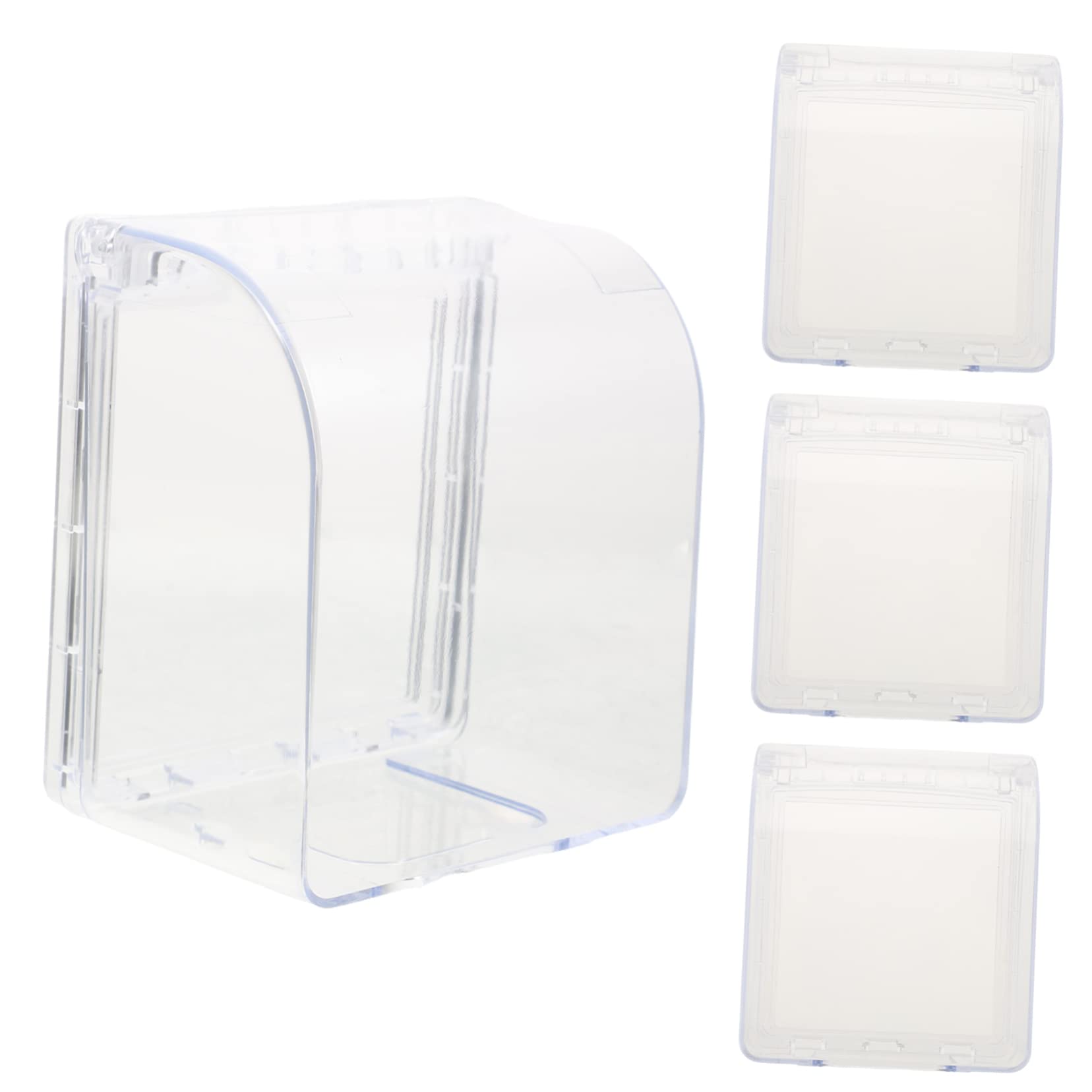 LIFKOME 4Pcs Socket Covers Durable Plug Protectors for Indoor Outdoor Use Rainproof Protection Cover for Home Living Bathroom and Bedroom Safety