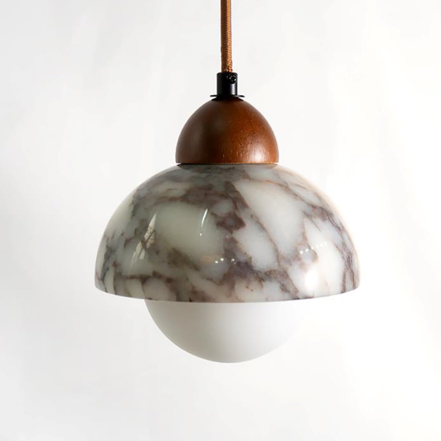 Lampada a sospensione in marmo naturale a