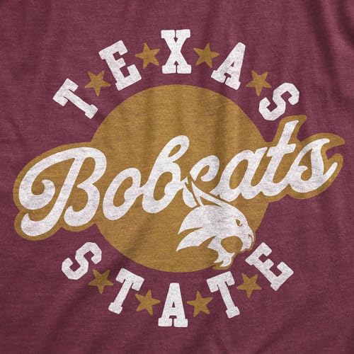 Texas-State-University-Bobcats-Maroon-Premium-Cotton-Polyester-Blend-T-Shirt-Apparel-Texas-State-University-Medium