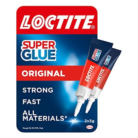 Loctite Universal, Strong All Purpose Adhesive for Repairs, Clear Glue Liquid for Various Materials, Easy to Use Instant Super Glue, 2 x 3g Cover