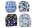 My Nu Baby Newborn Cloth Pocket Diapers 4 Pack with Super Absorbent Microfiber Insert!