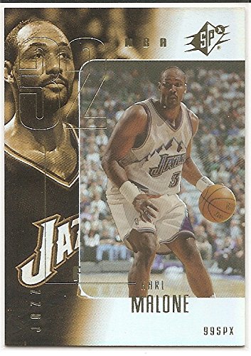Karl Malone 1999-00 SPx Sample Promo Utah Jazz Card #32