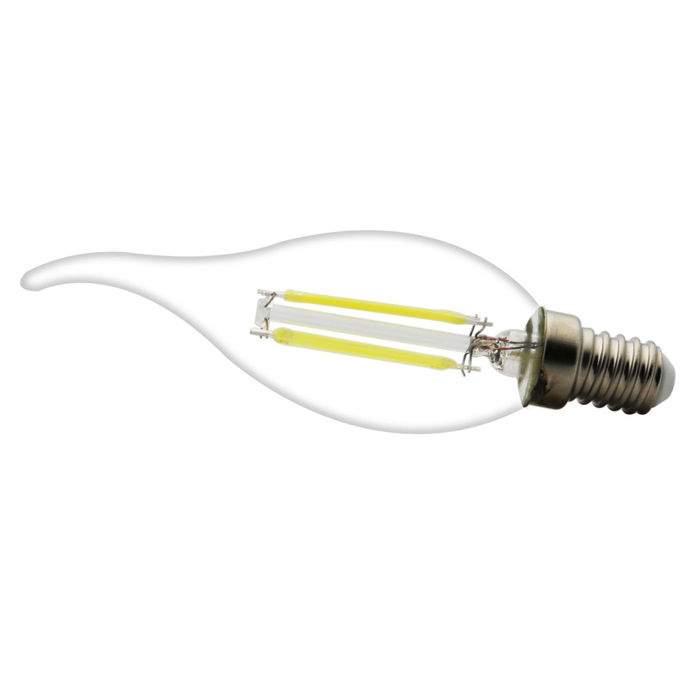 20 Pack E14 Ampoule de Filament LED 4W Ampoule Edison C35 Ampoule Vintage Aspect de Flamme 360LM Super Brillant LED Edison Lampe Filament AC 220V Blanc froid