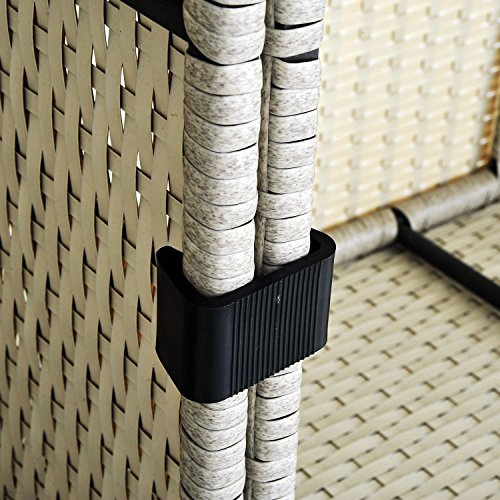 Outsunny Clipes fixadores para sofá seccional ao ar livre - Conjunto de 10