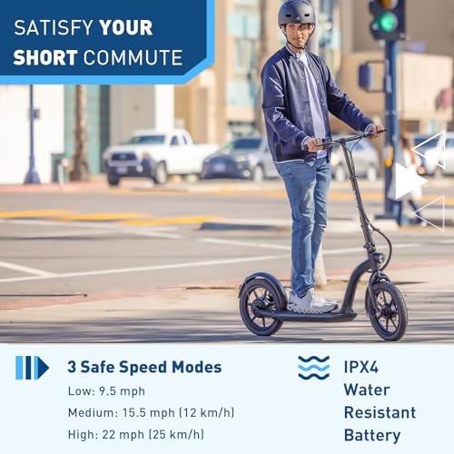 Image of Hiboy VE1 PRO /ECOM 14 Electric Scooter - 500W /450W Motor Electric Scooter for Adults - 16 inch /14 inch Pneumatic Tires - 31 Miles Long Range & 23 /22Mph Folding Commuter Escooter