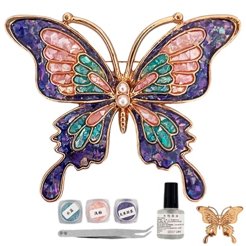Broche en papillon fait main, le cadeau d'anniversaire idéal