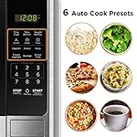 BLACK+DECKER Digital Microwave Oven with Turntable Push-Button Door, Child Safety Lock, Stainless Steel, 0.9 Cu Ft - Image 2