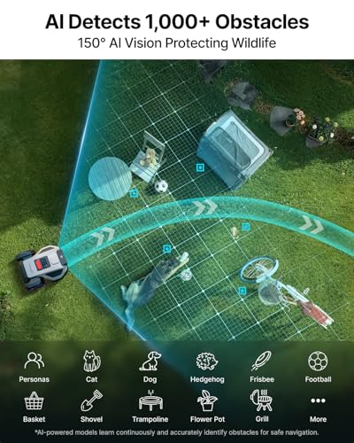 Image of ANTHBOT M5 Robot Lawn Mower 1 /8 Acre, Dual Vision+Full-Band RTK Robotic Lawnmower, No Perimeter Wire, App Control Obstacle Avoidance, 45% Slope, Cutting Height, Multi-Zone Mapping