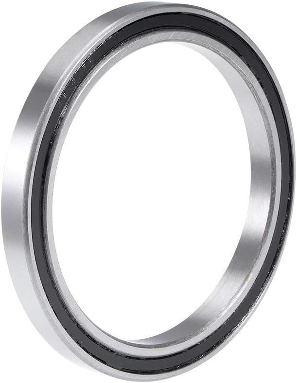 sourcing map 6816-2RS Deep Groove Ball Bearing 80x100x10mm Double Sealed Chrome Steel 61816-2RS Bearings