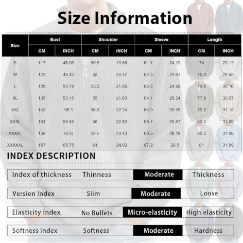 Corduroy Shirt Men Vintage 1/4 Zip Mock Neck Quarter Zip Men Polo - image 4