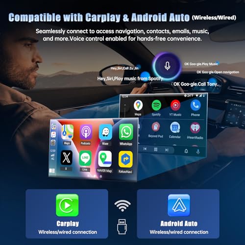 Radio Android 13 para auto con pantalla táctil 7 pulgadas miniatura 4