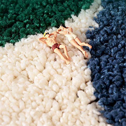 Badezimmermatte Weicher Saugfähig Badezimmerteppich, Treer Mikrofaser Beflockung Badematten Antirutsch Badvorleger… – Bild 7