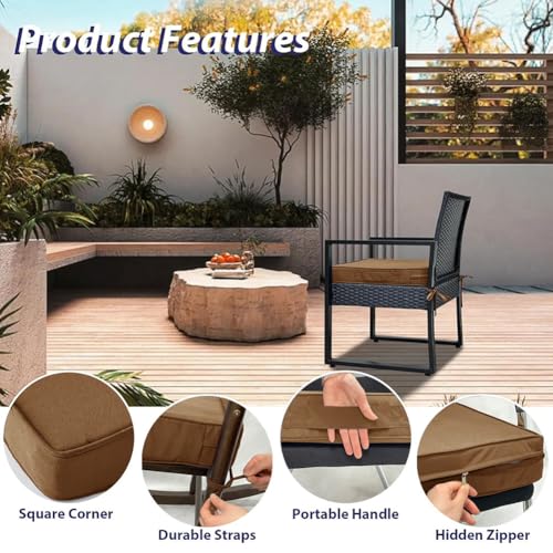 Coussin de chaise de jardin imperméable contre les assises dures - 6
