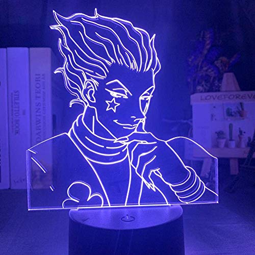Lampe de nuit 3D Illusion Anime Hunter X Hunter Decor Cool Hisoka GadgetsFFFZDCKAY
