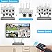 2-Way Audio PTZ WiFi Outdoor Security Camera System Pan 5MP Wireless Cameras System 16 Channel NVR Video Surveillance DVR Set, 6TB HDD