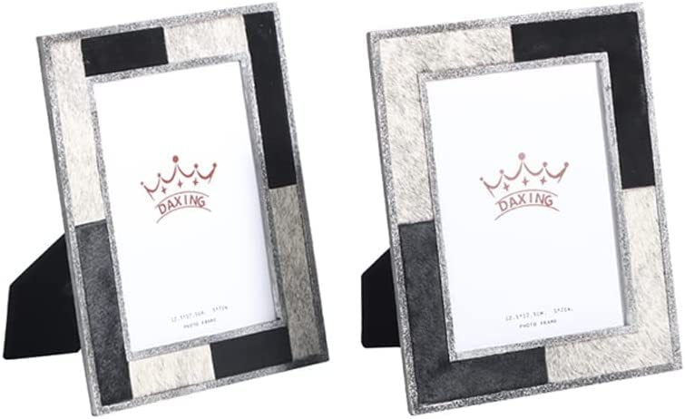 Marco de fotos de metal B de 7 pulgadas ESTDKMNOS para decoración de escritorio y dormitorio 5