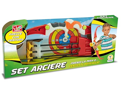 Teorema Giocattoli Bambini, Set Tiro Con L'Arco Giocattolo, Ventosa, Faretra Porta Frecce E Bersaglio, Kit Arciere, 66647