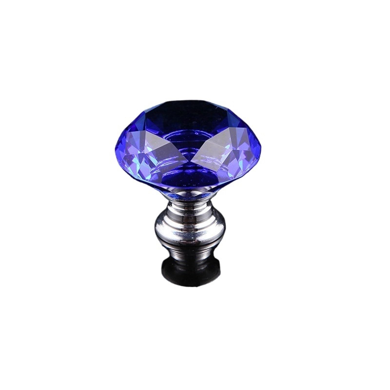 MWAHJU 6pcs 30mm Colorful Crystal Glass Knobs for Cupboard