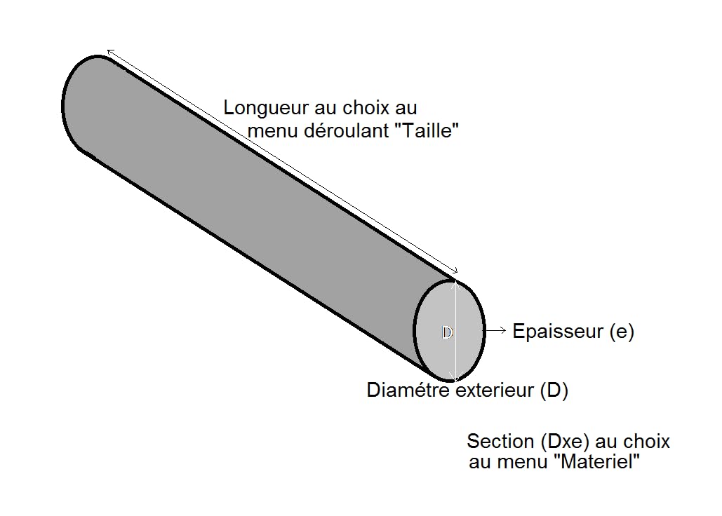 LeMétal – Tube rond inox 304 L brossé - Diamètre au choix (de Ø21.3x2 à Ø60.3x2) et longueur au choix de 50 à 300 cms (Ø42.4 x2 mm, 150 cms)