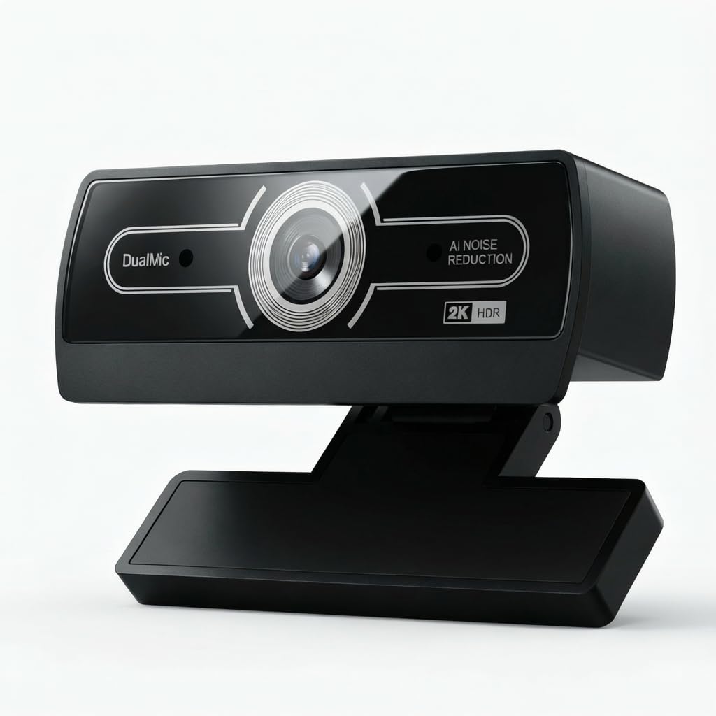 2K Webcam,Webcams for PC, AutofocusNoise Cancellation,Plug & Play USB Web cam for Laptop, Desktop, PC, Mac, Zoom, Skype, Streaming-image-40