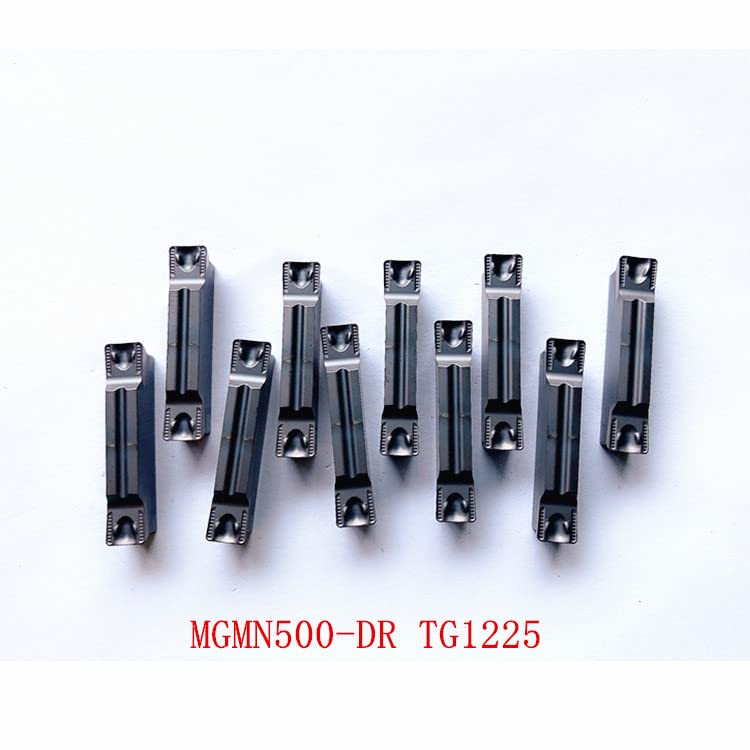 HIERRO ROOT Ranurado Carburo Insertos MGMN200-DR, MGMN300-DR, MGMN400-DR, MGMN500, -DR, TG1225 CNC Metal Torneado Herramientas Ranurado Carburo Insertos para MGEHL PARA P.M.K (MGMN500-DR TG1225, 125, 1)