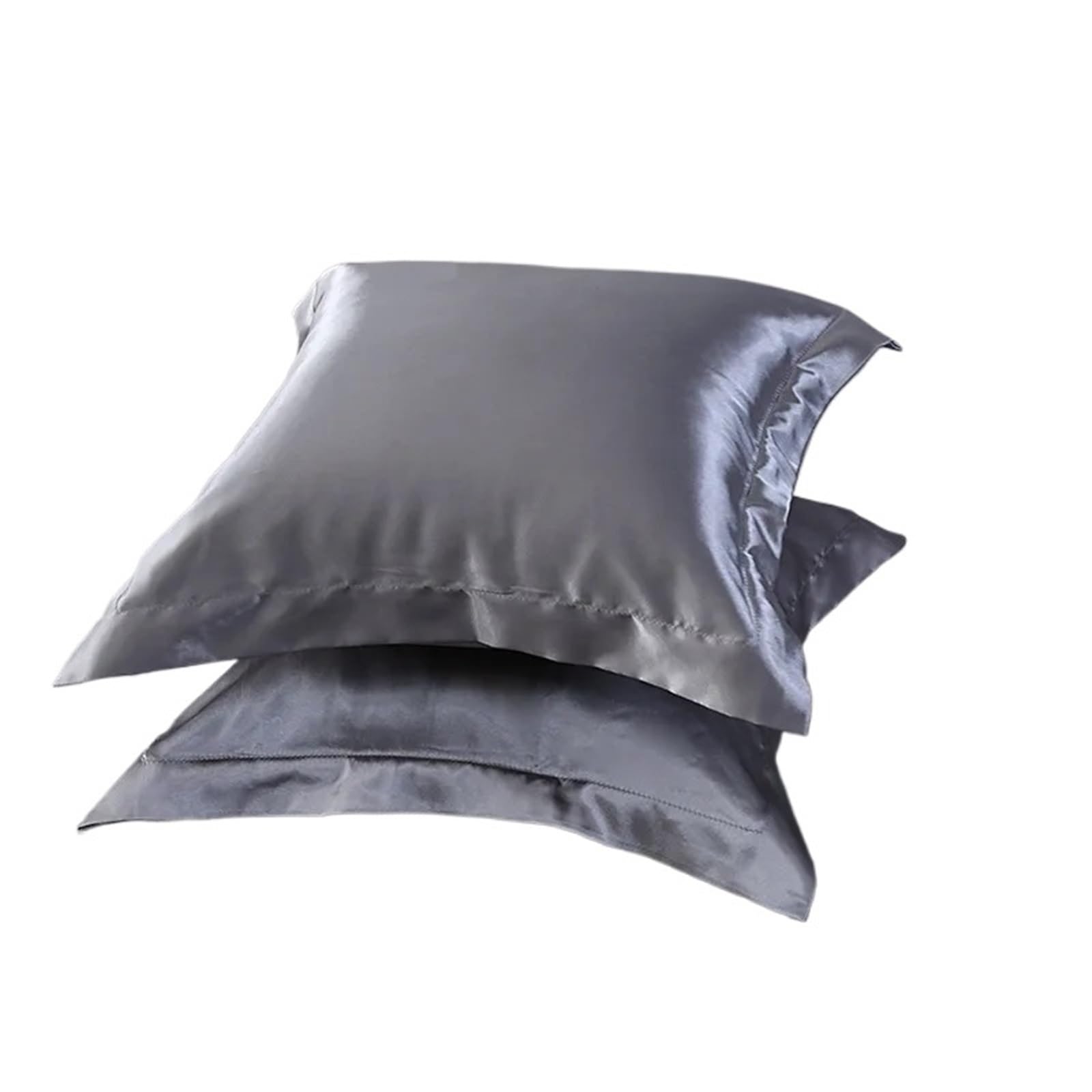 Silk Pillowcase Silk Satin Square Pillowcase Throw Pillow Pillowcase Solid Color Washed Silk Simulation Silk 50x50cm