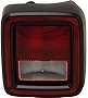 Evan-Fischer Tail Light Compatible with 2018-2020 Jeep Wrangler (JL) Clear & Red Lens With bulb(s) Passenger Side