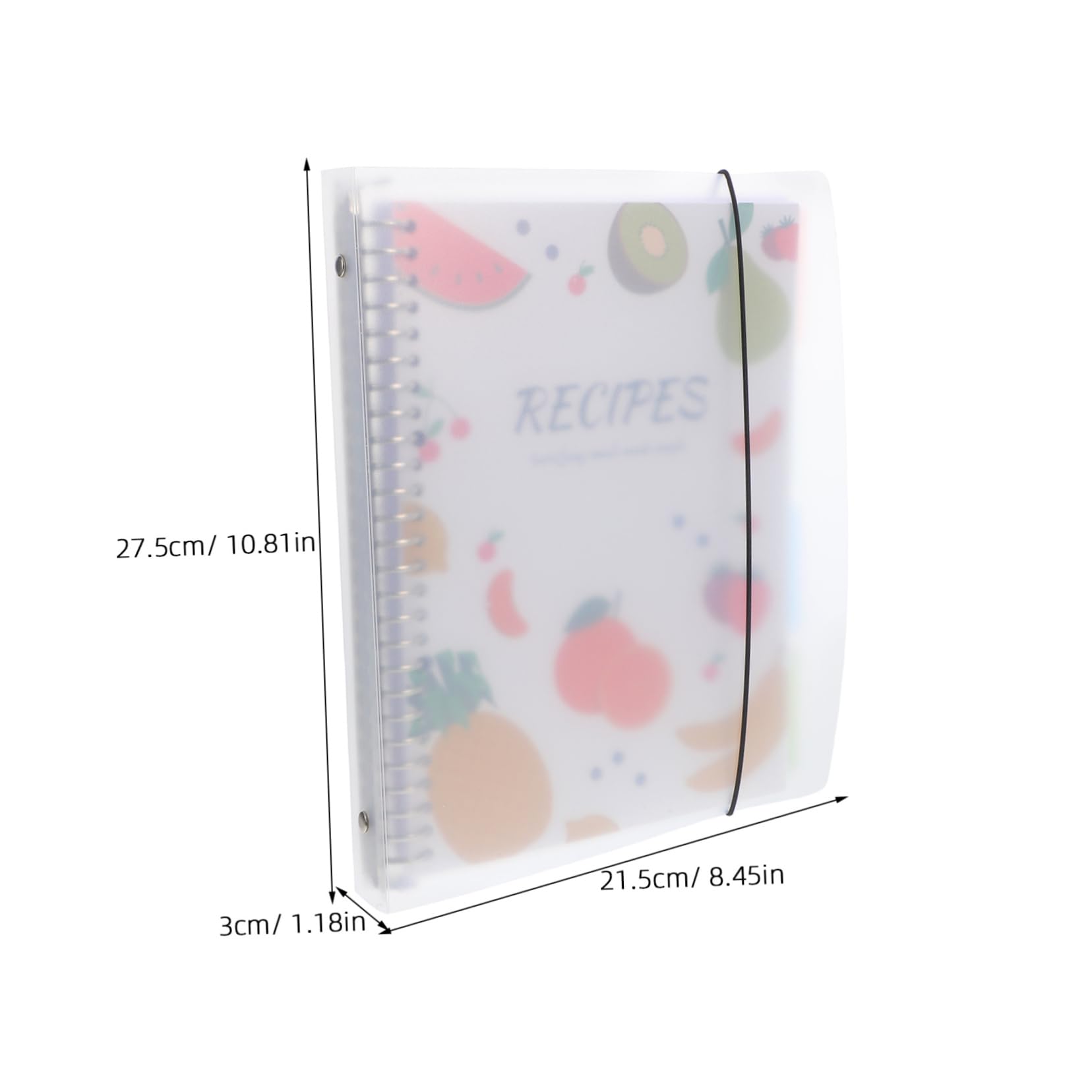 Quaderno per Ricette di Cucina Bianco Sezioni Pre-stampate e Pagine Facili da Sfogliare per Organizzare e Pianificare Ricette in Casa