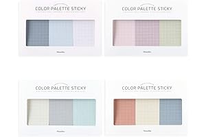 Monolike Color Palette Sticky Grid Notes Set