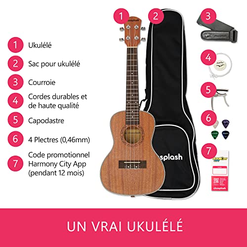 Classplash Pack d’Apprentissage Ukulélé Harmony City – Kit Instrument & Application de Travail Ludique – Enfant & Adulte… - Les Beatles, Paul McCartney, John Lennon, RIngo Starr, George Harrison Classplash Pack d'Apprentissage Ukulélé Harmony City - Kit Instrument & Application de Travail Ludique - Enfant & Adulte… – Image 5