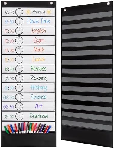 Essex WaresEssex Wares - 13 Pocket Daily Schedule Pocket Chart