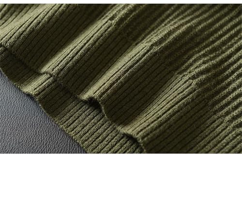 Men Vintage Pullover Knitted Sweater Solid Crew Neck Long Sleeves Daily Casual Pullovers4