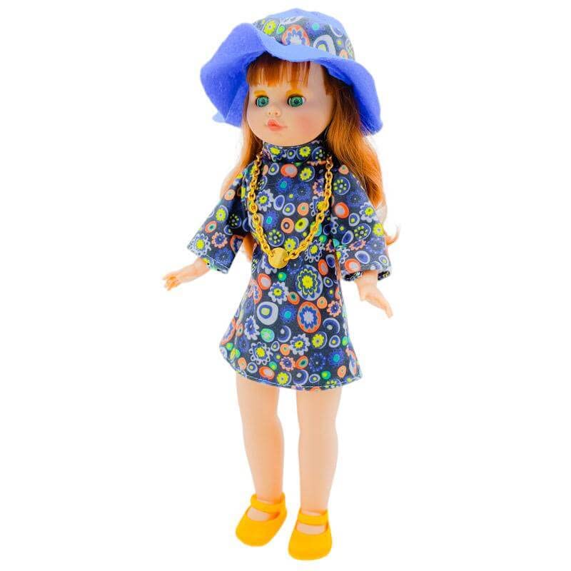 Vestido Cuadros Y Complementos Para Muñeca 41 Cm – Incluye Percha, Zapatos Y Cinta Para El Pelo – Fabricado En España Por Folk Artesanía – Sin Muñeca