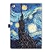 Fintie Folio Case for iPad 6th / 5th Generation (2018/2017), iPad Air 2 / Air 1 (9.7 Inch) - [Corner Protection] Premium Vegan Leather Stand Cover, Starry Night