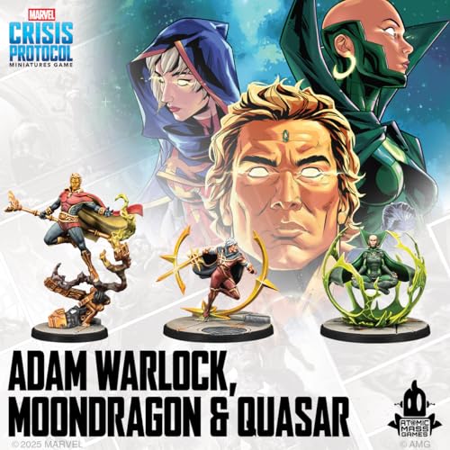 Marvel Crisis Protocol Adam Warlock Moondragon & Quasar miniatura 5