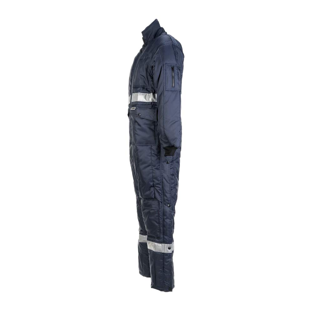 Planam 5124060 Kühl/Gefrierhaus Kühlhaus Overall, Marine/Innenfutter Rot, Größe XXL
