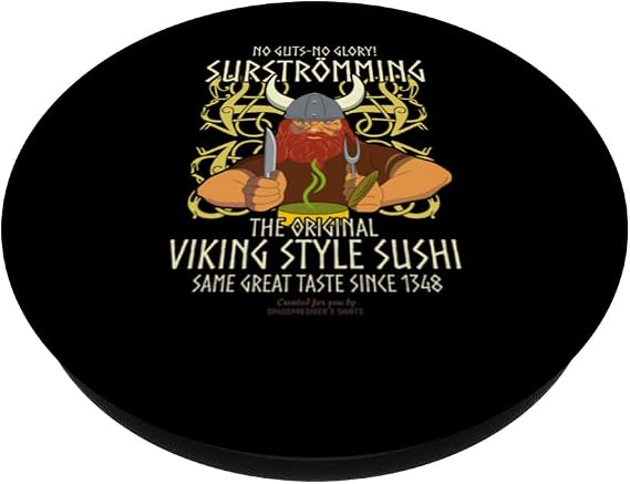 Surströmming Sour Herring Sweden Viking Sushi Surströmming PopSockets Swappable PopGrip