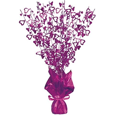 Unique Glitz Pink Open Hearts Balloon Weight Cover