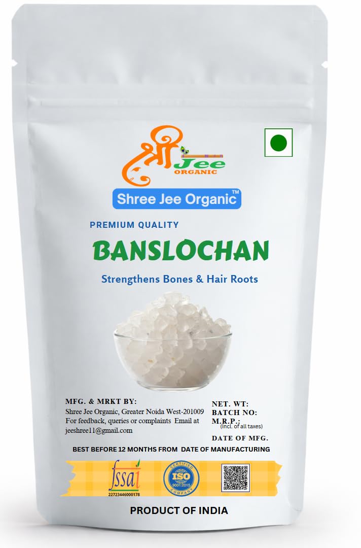 Shree Jee Organic Tabashir (Vanslochan/Banslochan) – Pure & Natural Bamboo Silica Resin | No Added Colors or Preservatives (100 Gram)-image-29