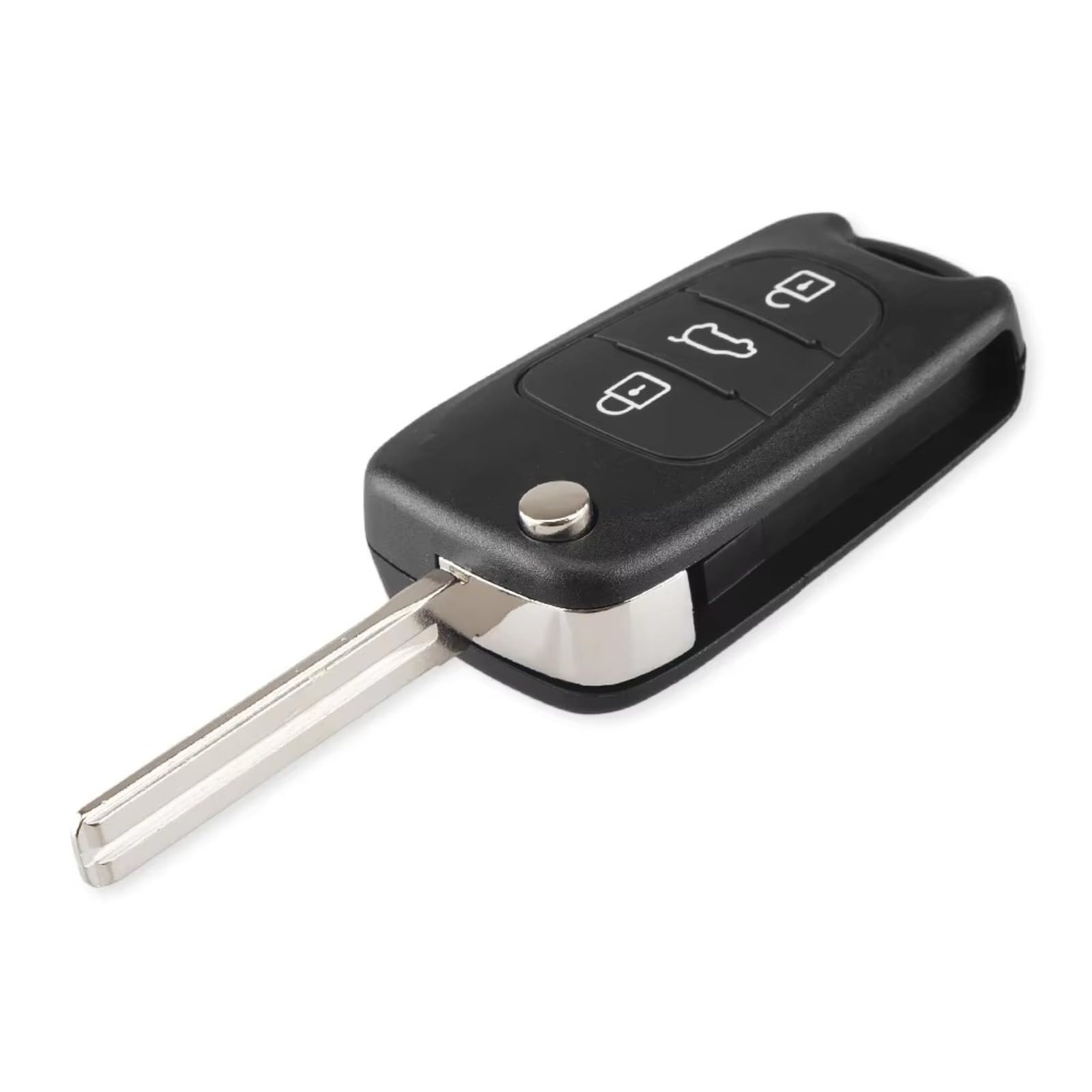 Lote de 10 Carcasas de Repuesto para Llave de Coche, 3 Botones, Funda para Mando a Distancia, Cubierta en Blanco para Kia K2 K5