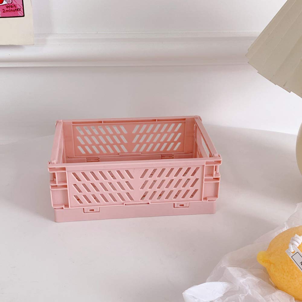 Buy Mini Collapsible Storage Crates/Stackable Storage Container Basket