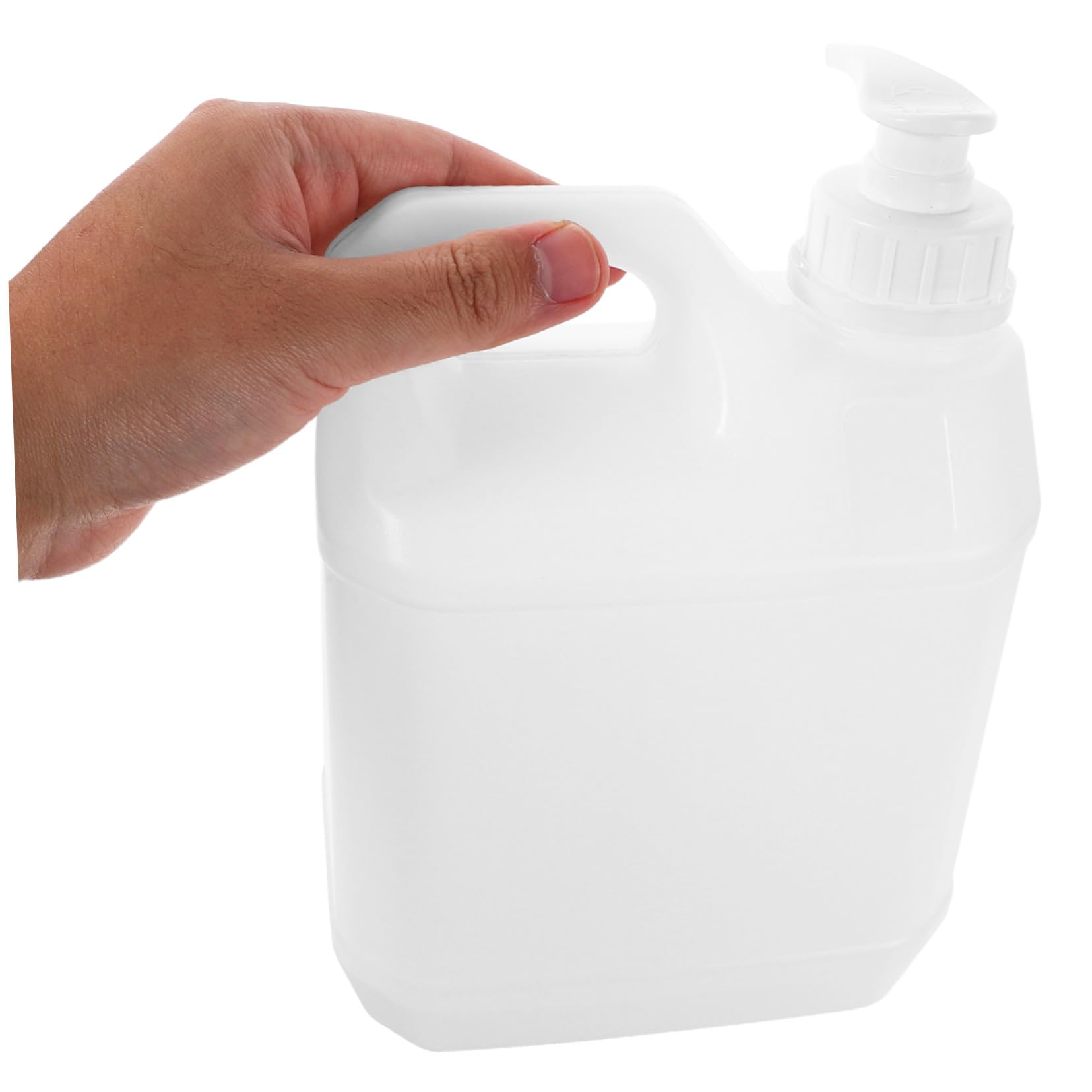 Beaupretty 2 Stück Kunststoff Lotionspender 2 Liter mit Pumpmechanismus Kompakt und Platzsparend für Dusche und Badezimmer Wiederverwendbarer Gallonenkanister