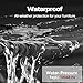 FLYMEI Outboard Motor Cover Fit 100-150 HP Motor, Full Boat Motor Cover Waterproof 600D Heavy Duty Oxford Fabric with PU Coating, Windproof Outboard Engine Hood Covers with Zipper, Universal, Black