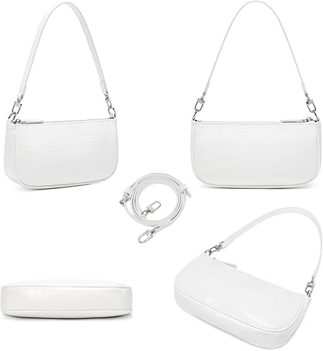 Miniatura 4 de Bolso de hombro pequeño para mujer bolso de mano cruzado para mujer bolsos Y2k de los años 90 1a - Grande Blanco, A - Grande Beige, A - Grande