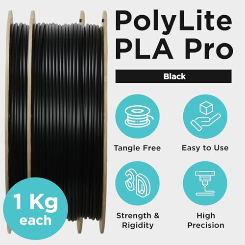 PolyLite™ PLA Pro 1,75 mm 2 kg noir x2 filament impression 3D - 6