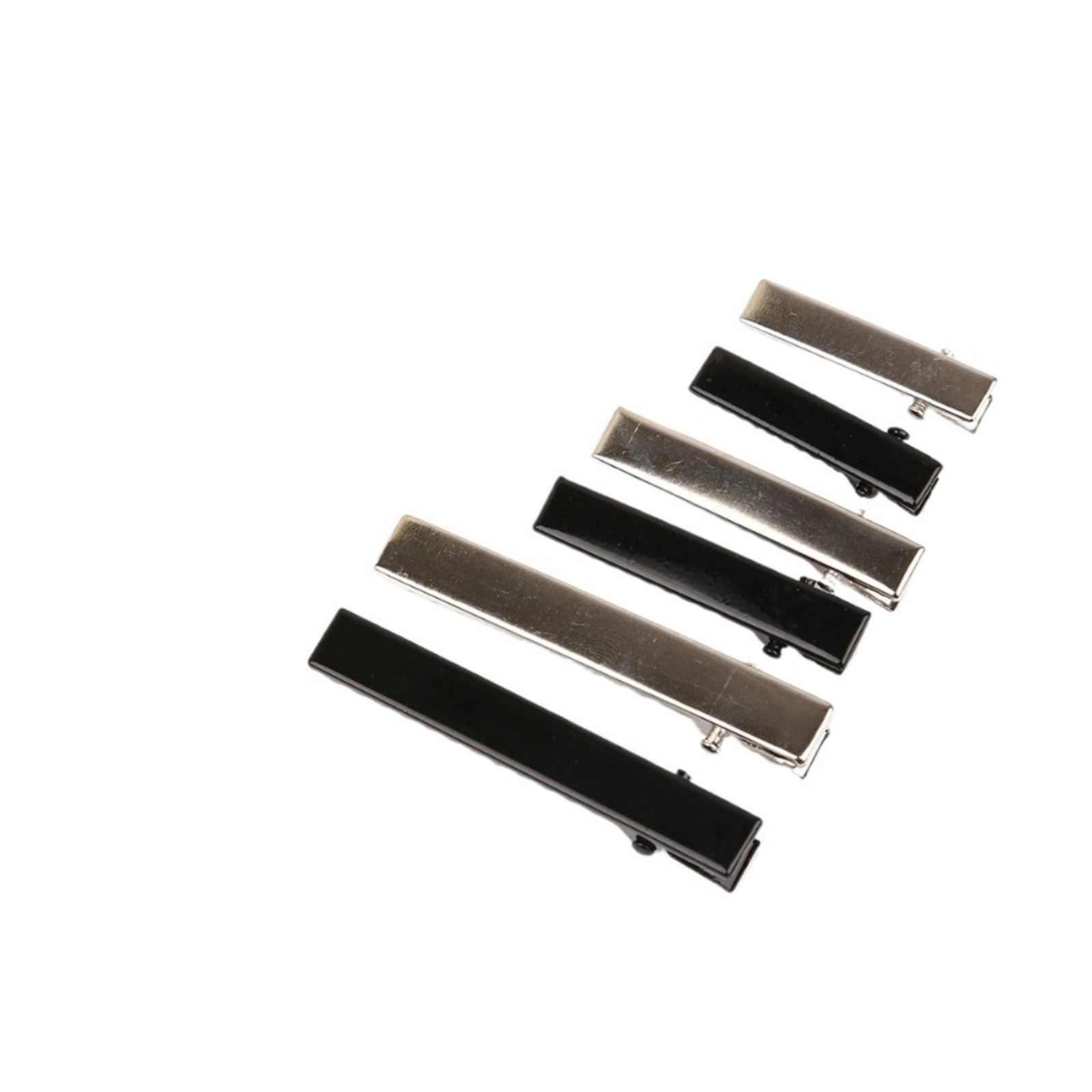 20 pezzi di fermagli for capelli in metallo rodio nero materiale fai da te for strumenti for lo styling dei accessori per Donne(5.7cm 20Pcs Black)