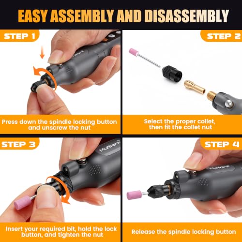 MulWark 113-Piece Rotary Tool Kit