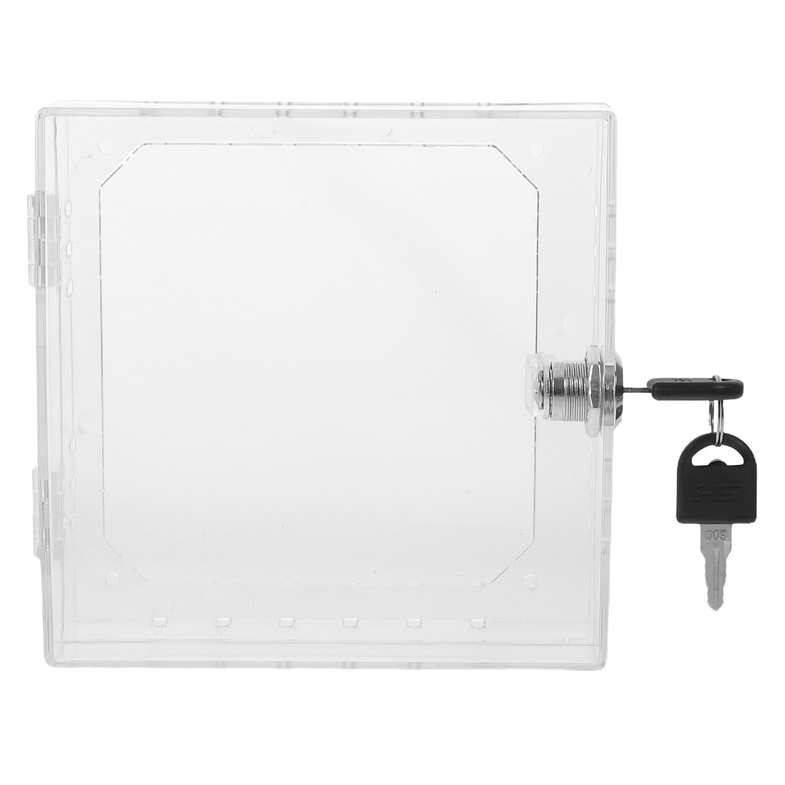 Boîtier de verrouillage pour thermostat en acrylique transparent avec clé pour maison