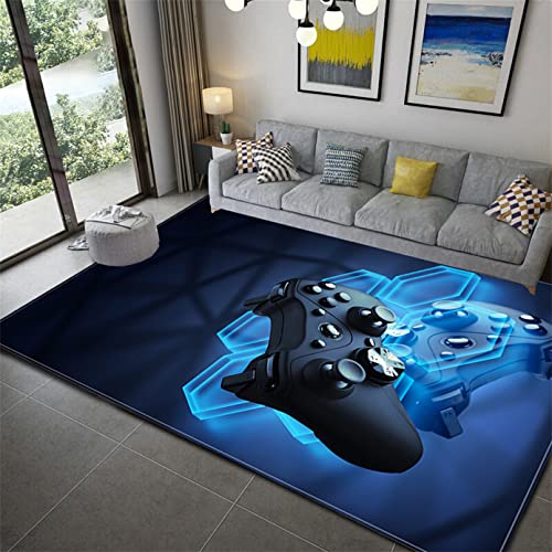 PEIHUODAN Große Wohnzimmer Teppich Spielmaschine 3D Moderner Junge Mädchen Schlafzimmer Teppich...