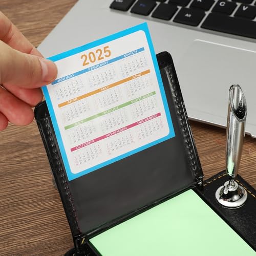 Notes autocollantes PATIKIL avec support cuir vert pour organiser vos tâches de bureau